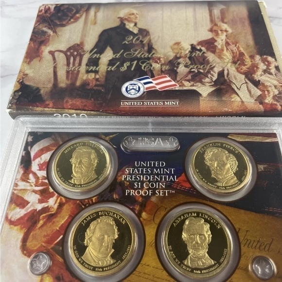 2010 US Mint Presidential $1 Coin Proof Set - Picture 3 of 4